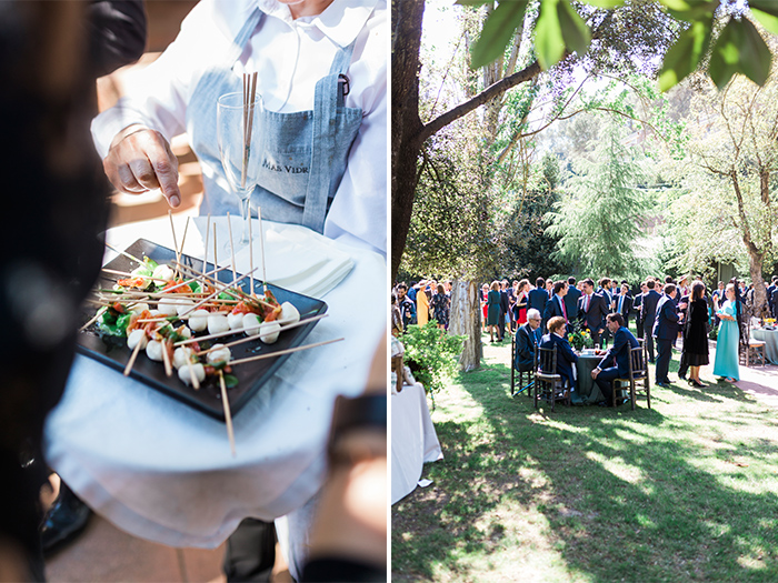 Tasty catering |Wedding at Mas Vidrier | Destination Wedding Photographer Barcelona