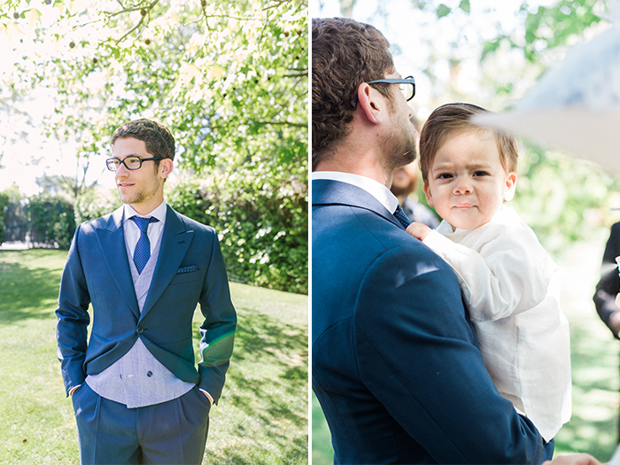 Portrait of groom and his nephew |Wedding at Mas Vidrier | Destination Wedding Photographer Barcelona