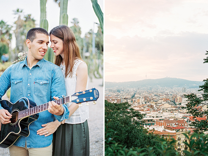 Beautiful couple at Montjuic | Barcelona Engagement Photography | Wedding Photographer Barcelona | Top 5 places for engagement in Barcelona