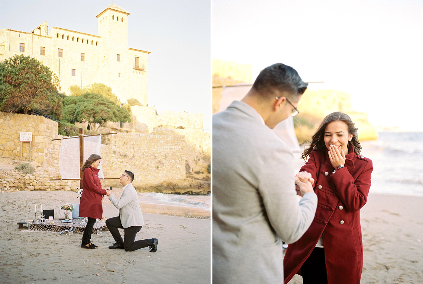 Castell de Tamarit Wedding Photography | Secret Proposal Photography | Film Photographer Spain | Kodak Portra 400