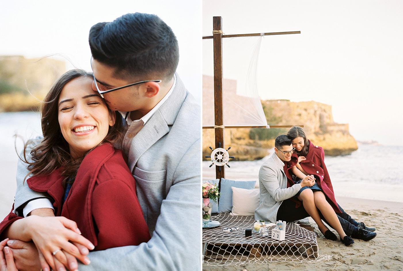 Castell de Tamarit Wedding Photography | Beach Wedding Proposal Photography | Film Photographer Spain | Kodak Portra 400