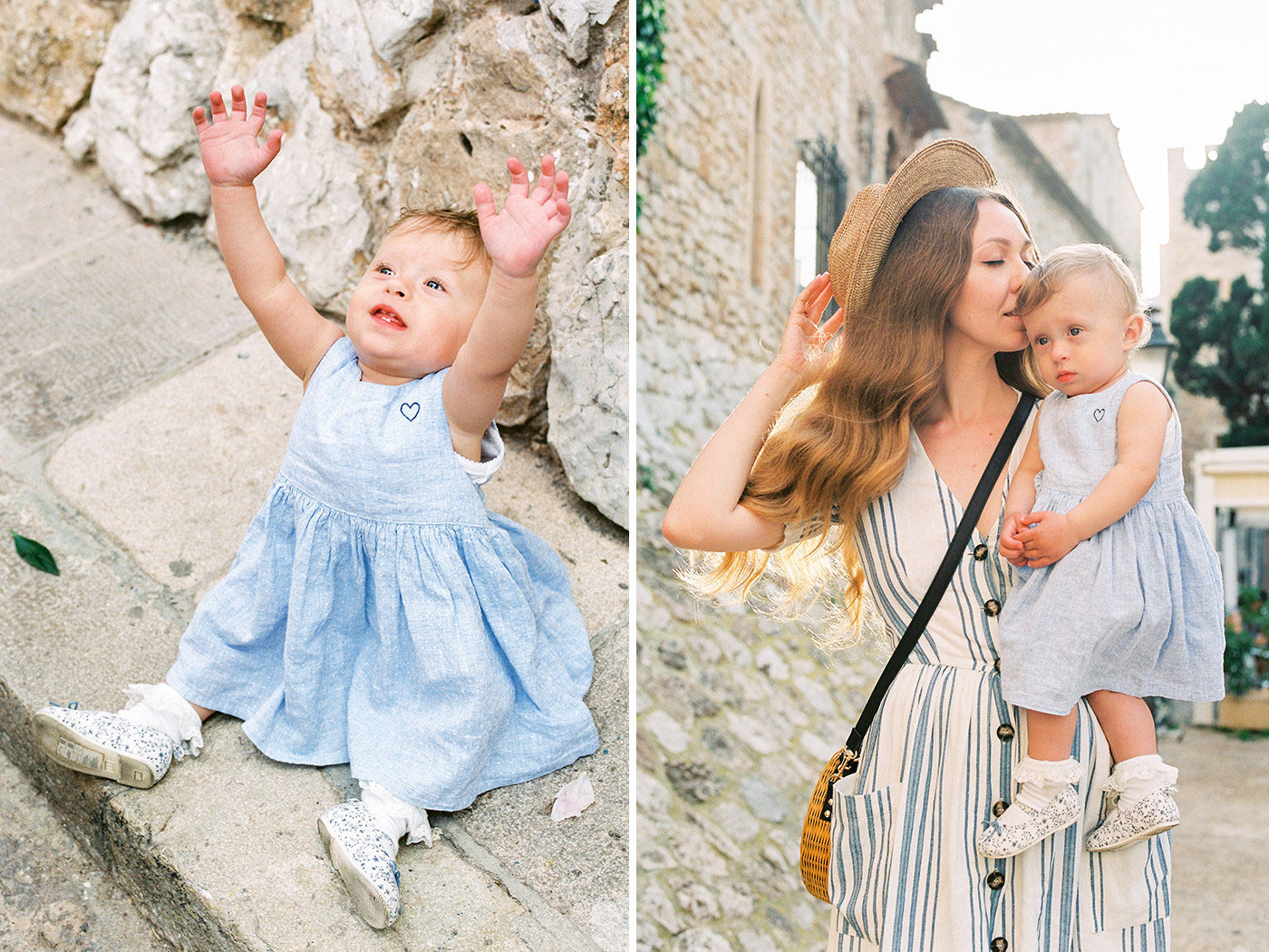 Sitges Family Photographer | Lovely young mother with her little dauther | Lena Karelova Photographer in Barcelona