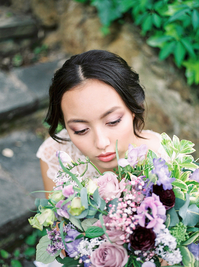 light and fresh wedding make up | destination wedding photographer | film wedding photographer