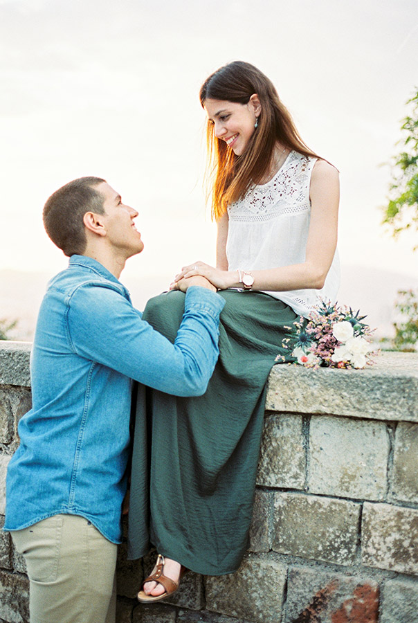 Barcelona engagement photographer| Engagement ring | Film Wedding Photographer | Lena Karelova Photographer in Barcelona | Fine Art Photography