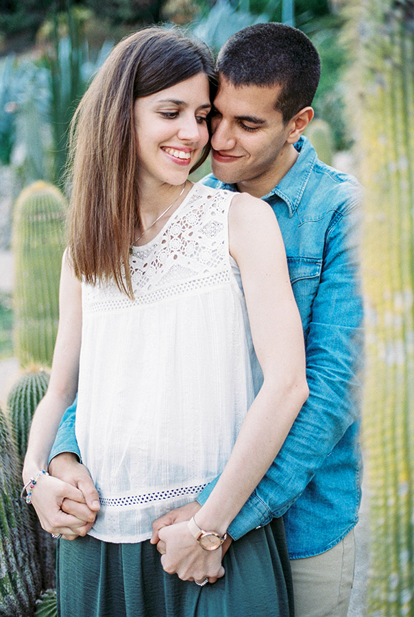 Lovely couple| Barcelona engagement photographer| Film Wedding Photographer | Lena Karelova Photographer in Barcelona | Fine Art Photography