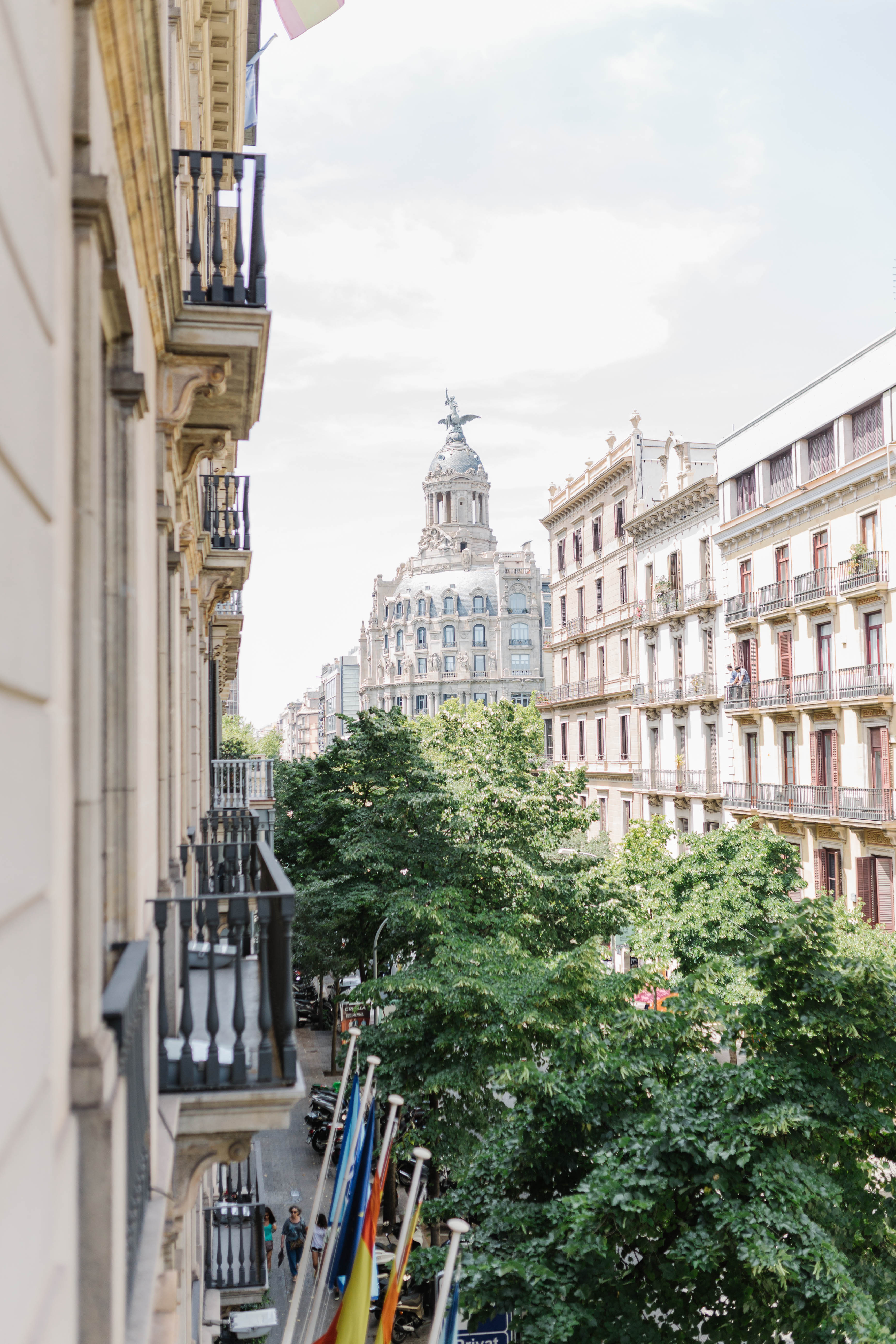 Beautiful couple on terrace in Barcelona | Fin Art Photographer | Lena Karelova Photography | Barcelona Film Wedding Photographer