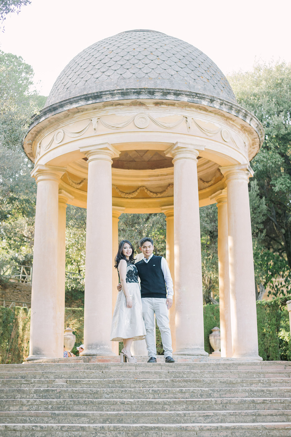 Labyrinth Park Barcelona | Engagement Photographer Barcelona | Fine Art Photographer | Elegant pre wedding photoshoot Barcelona