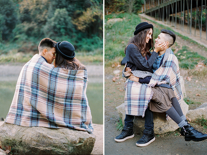 Cozy autumn couple photoshoot near Barcelona | Collserola Wedding Anniversary Photoshoot | Lena Karelova Barcelona Film Photography