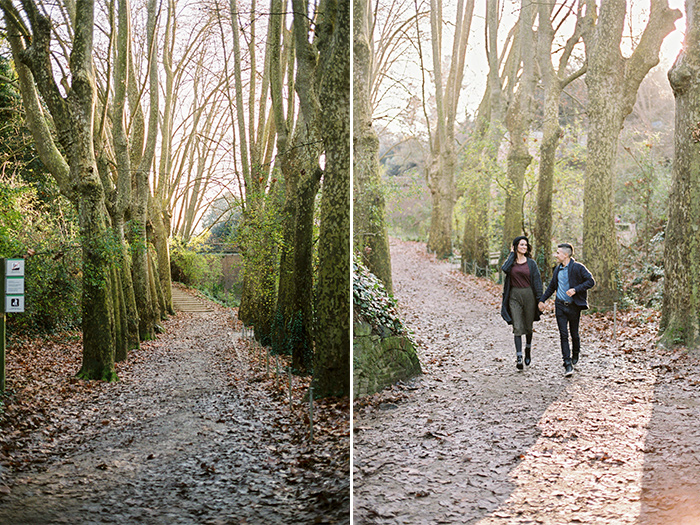 Couple at the natural park| Collserola Wedding Anniversary Photoshoot | Lena Karelova Barcelona Film Photography