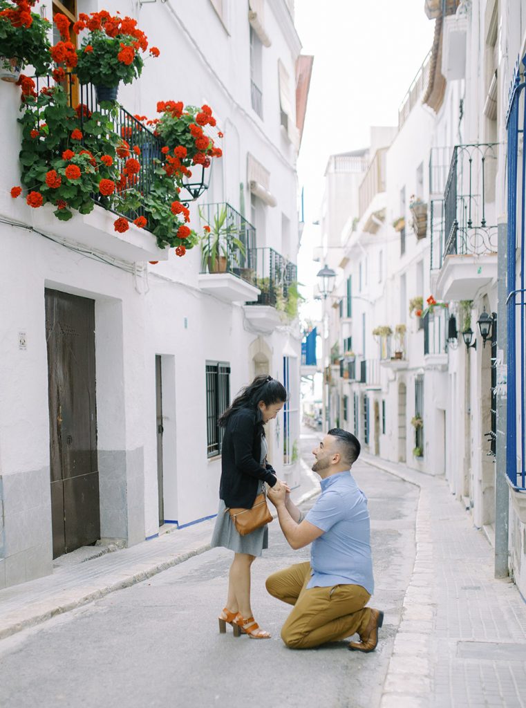 Surprise Marriage Proposal in Barcelona - Sitges | Lena Karelova Photography
